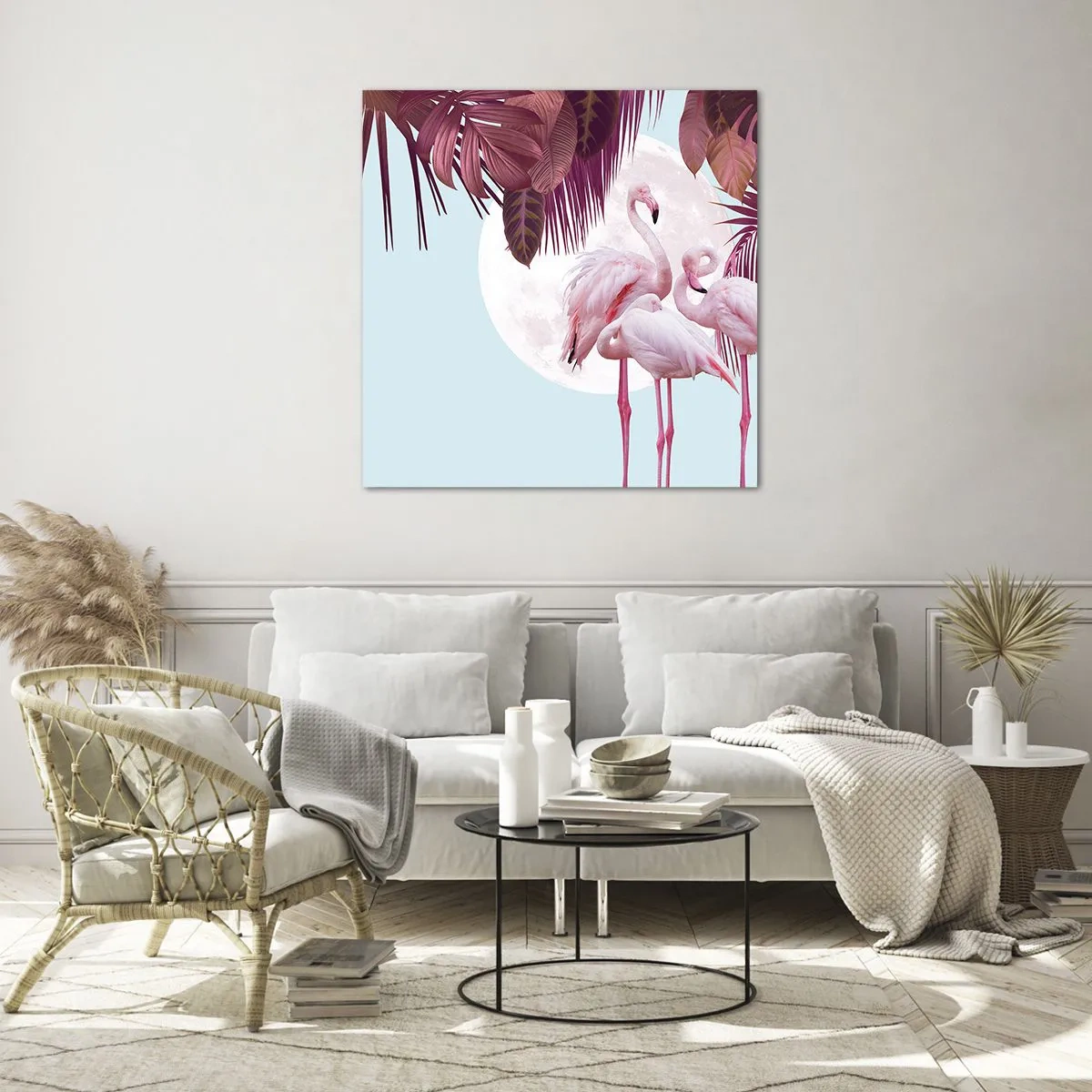 Glasbild - Bild auf glas - Drei Vogelgnaden - 60x60 cm