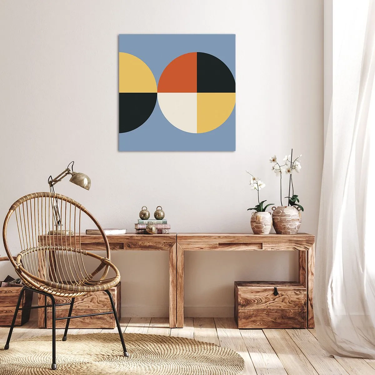 Bild auf Leinwand - Leinwandbild - Beobachte und zähle - 30x30 cm
