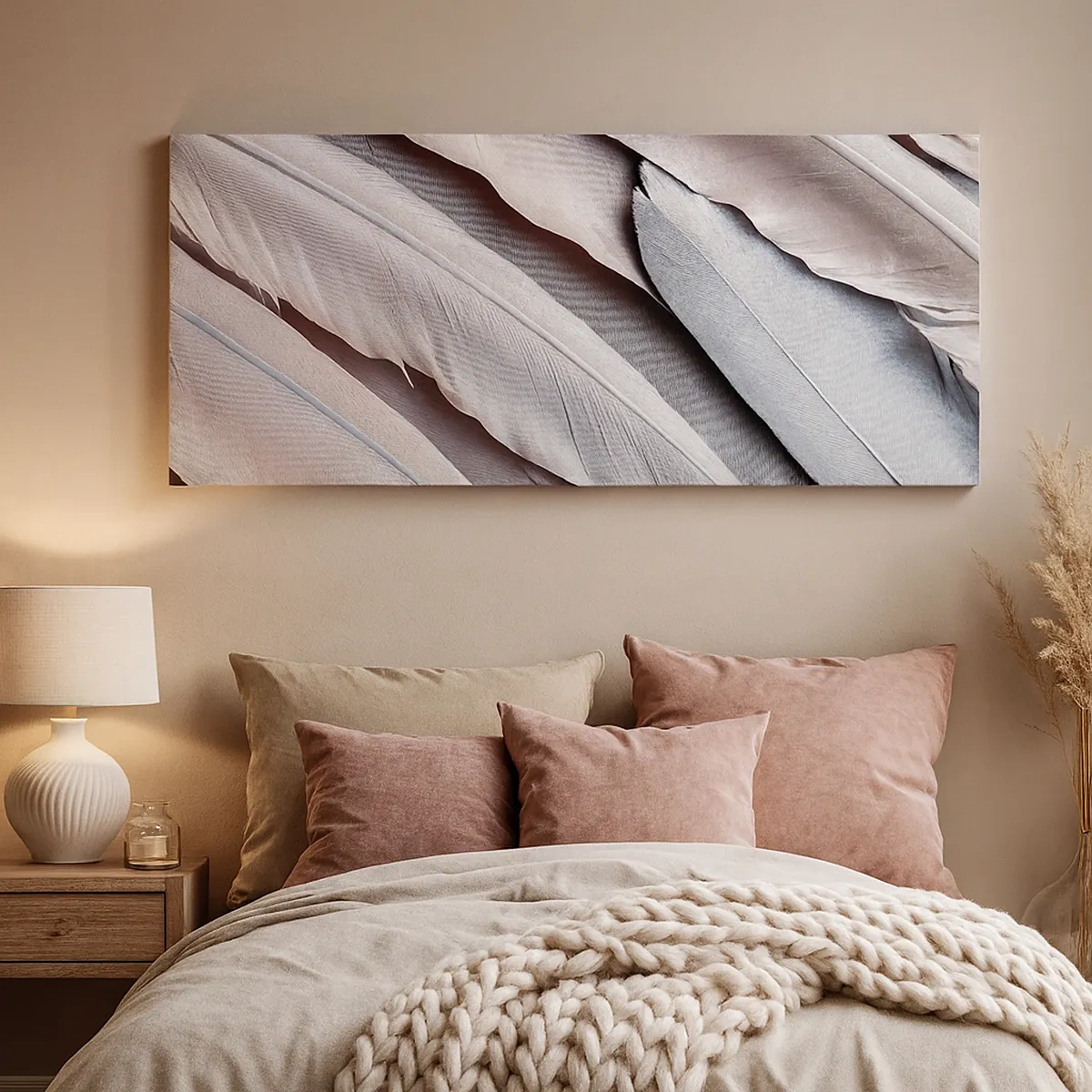 Bild auf Leinwand - Leinwandbild - In rosa Silber - 30x30 cm