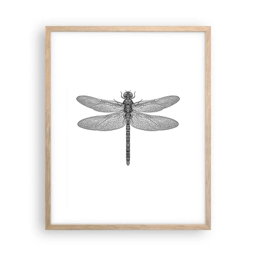 Poster in einem Rahmen aus heller Eiche - Präzision der Natur - 40x50 cm