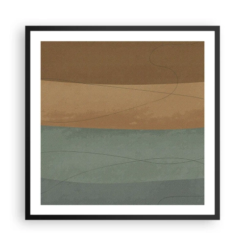 Poster in einem schwarzem Rahmen - Horizontale Komposition - 60x60 cm