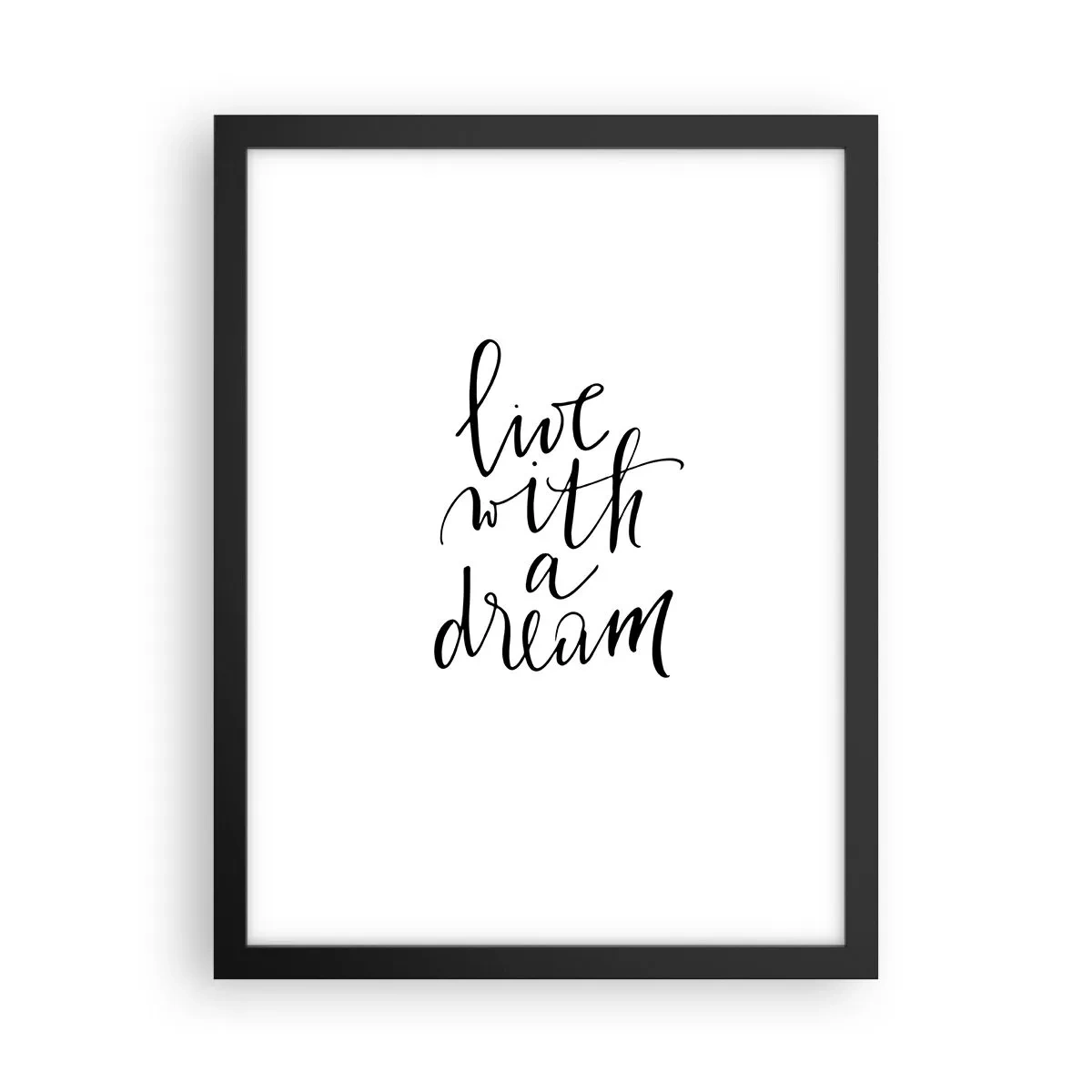 Poster in einem schwarzem Rahmen - Na sicher - 30x40 cm