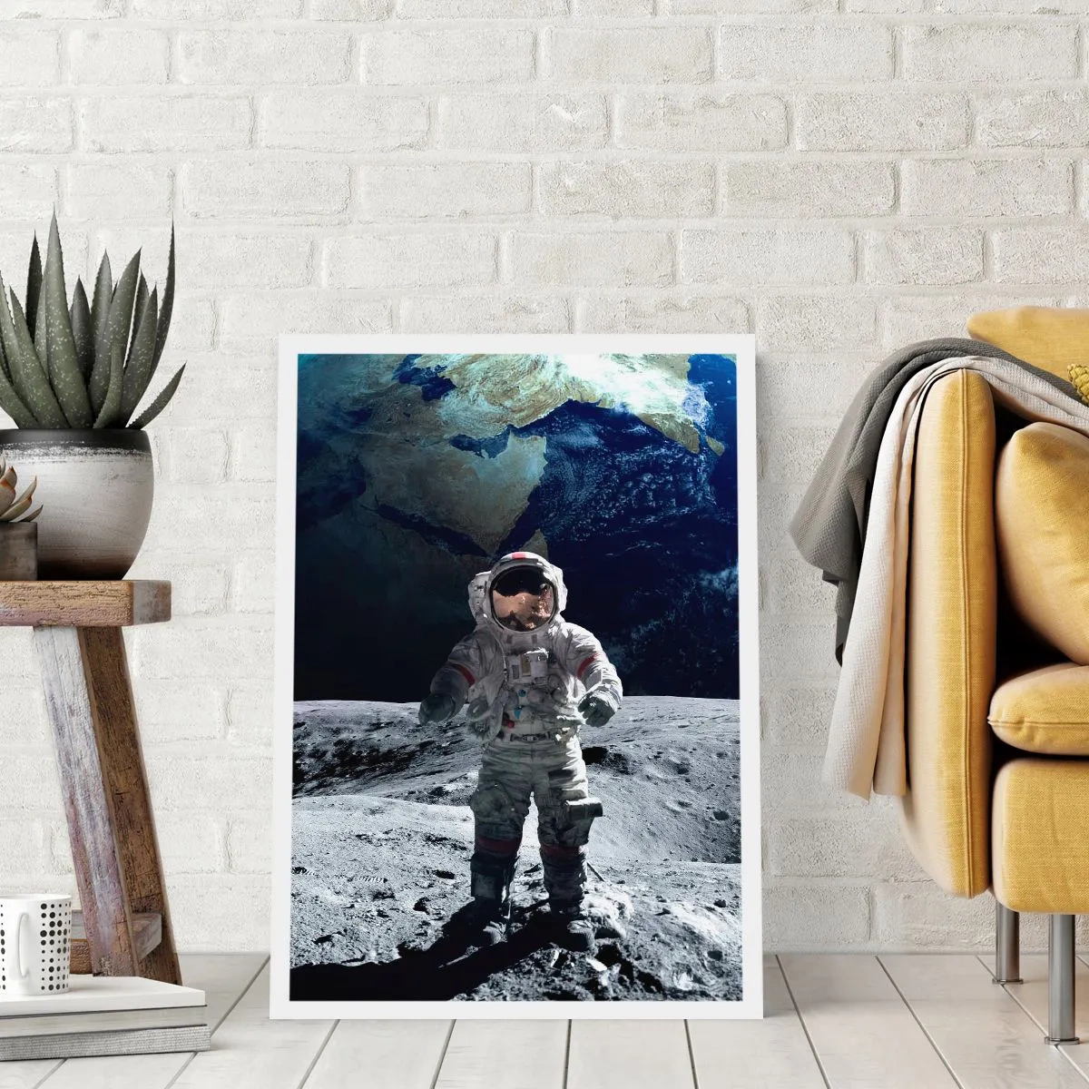 Poster - Grüße vom Mond - 70x100 cm