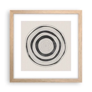 Poster in einem Rahmen aus heller Eiche - Wichtig ist, was dazwischen liegt - 30x30 cm