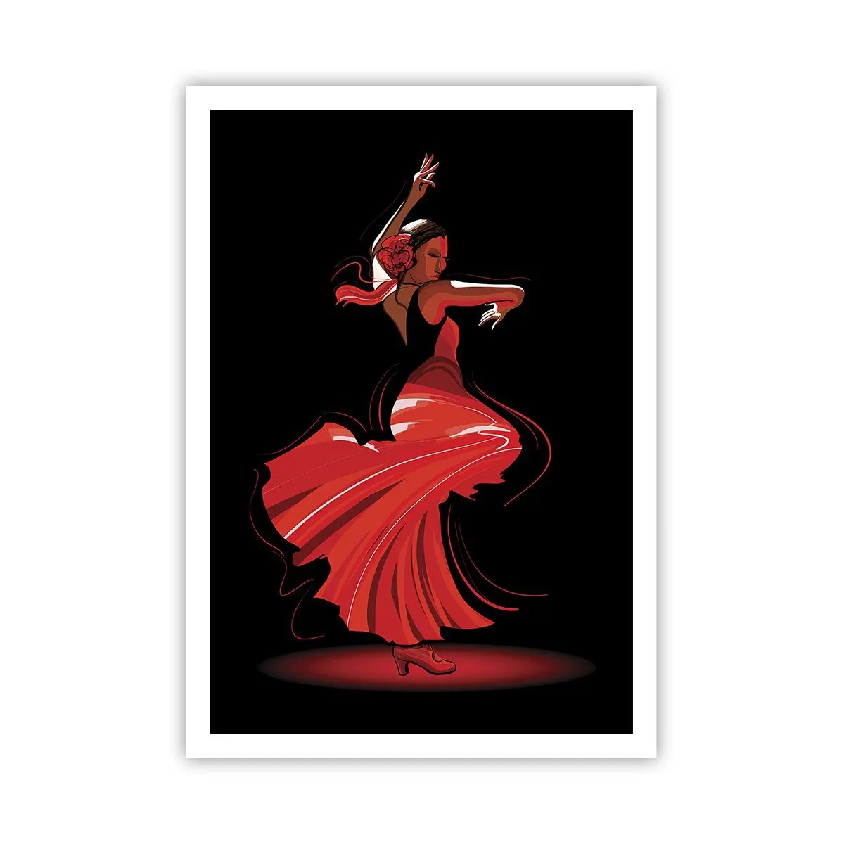 Poster - Der feurige Geist des Flamenco - 70x100 cm