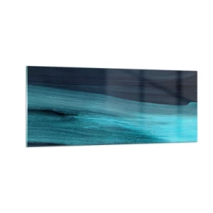 Glasbild - Bild auf glas - Gehen Sie mit dem Strom - 100x40 cm