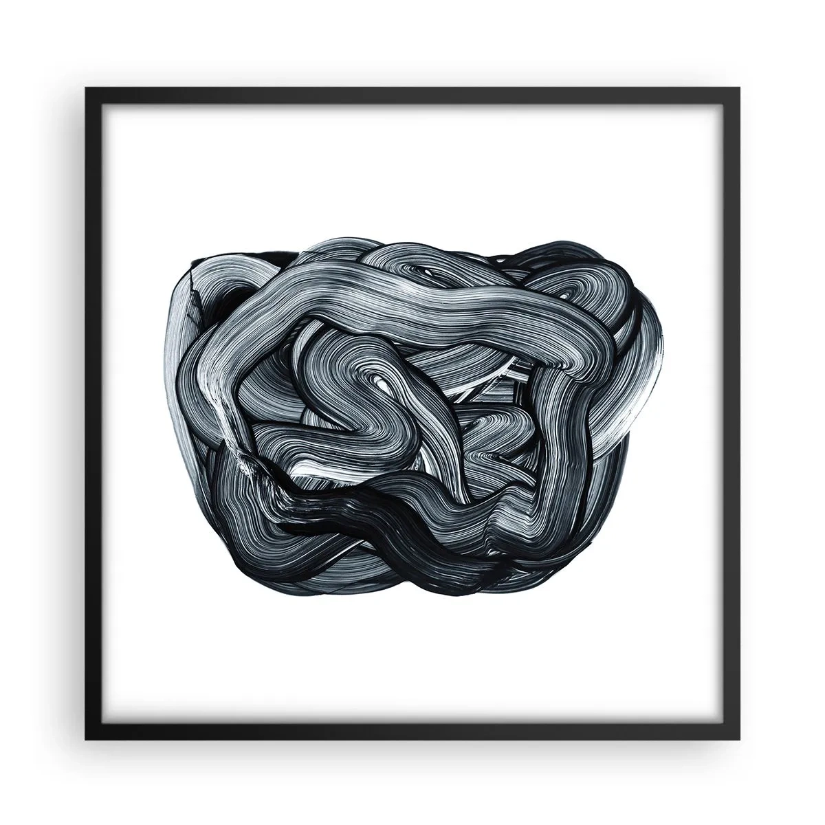 Poster in einem schwarzem Rahmen - Es ist nicht so einfach - 50x50 cm