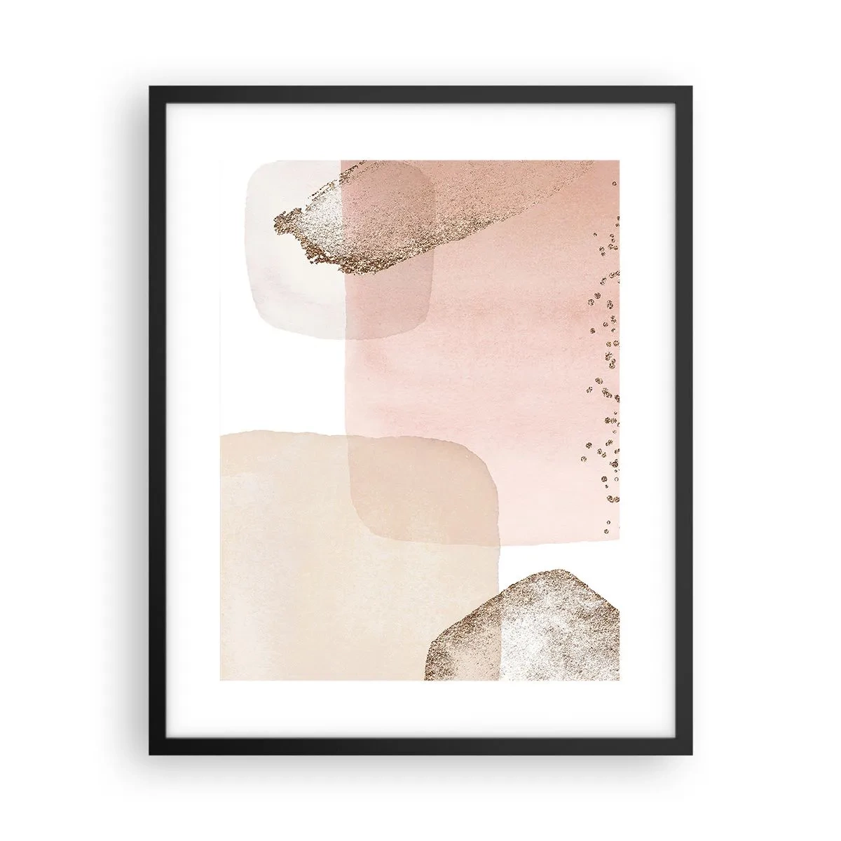 Poster in einem schwarzem Rahmen - Ein Blick durch die Farbe - 40x50 cm