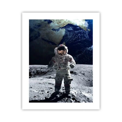 Poster - Grüße vom Mond - 40x50 cm