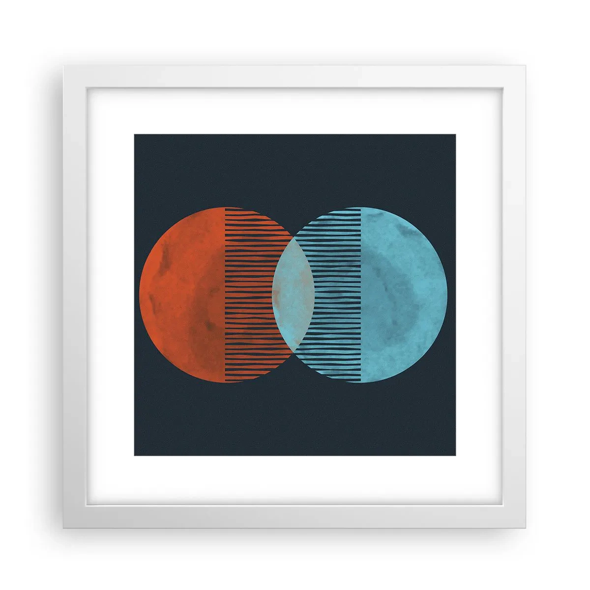 Poster in einem weißen Rahmen - Astronomische Fantasie - 30x30 cm