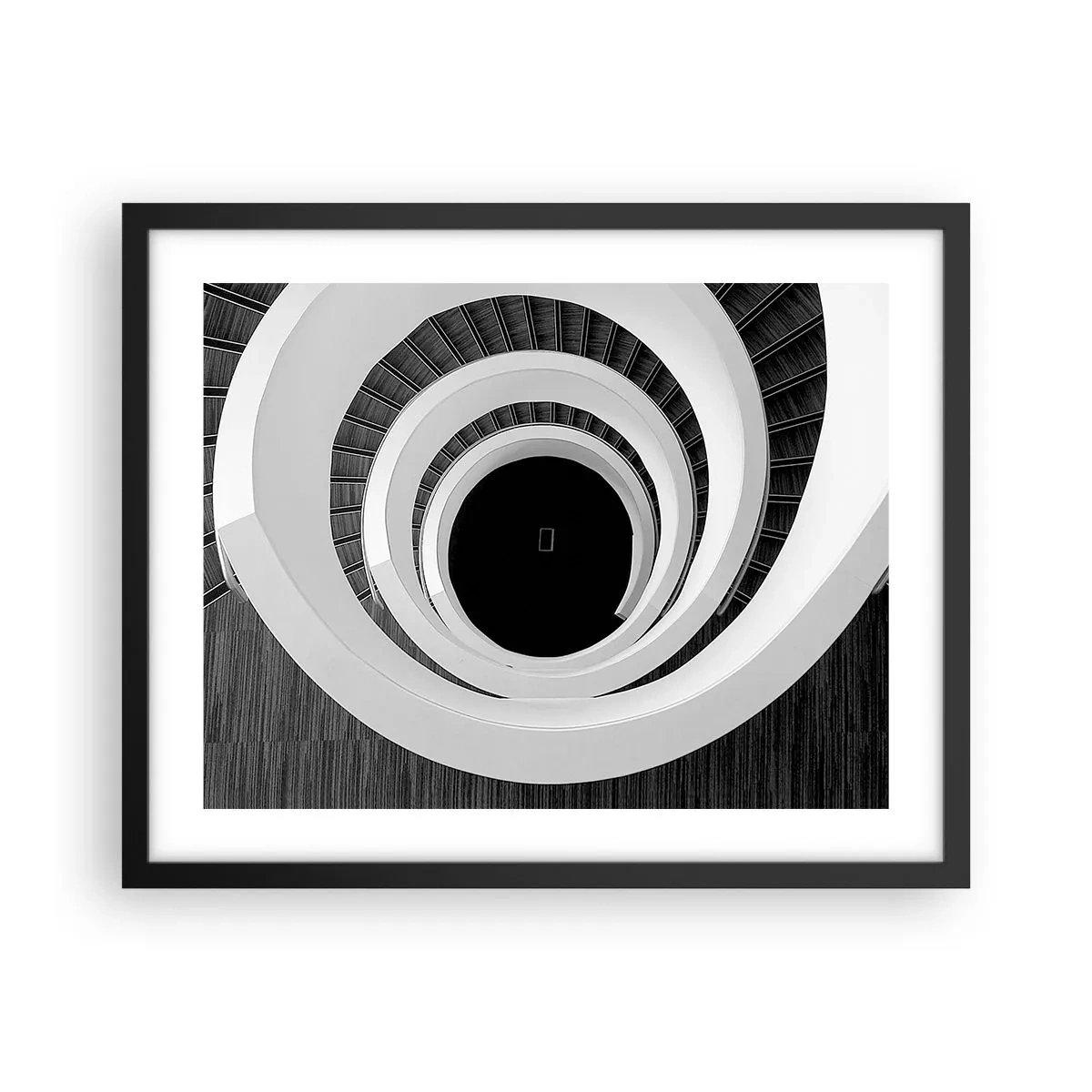 Poster in einem schwarzem Rahmen - Zum Kern der Sache - 50x40 cm