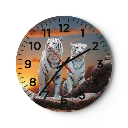 Wanduhr - Glasuhr - Genau wie Narnia - 30x30 cm