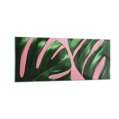 Glasbild - Bild auf glas - Rendezvous im Grünen - 100x40 cm