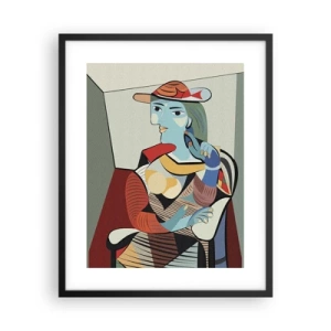 Poster in einem schwarzem Rahmen - Gesehen mit den Augen von Picasso - 40x50 cm