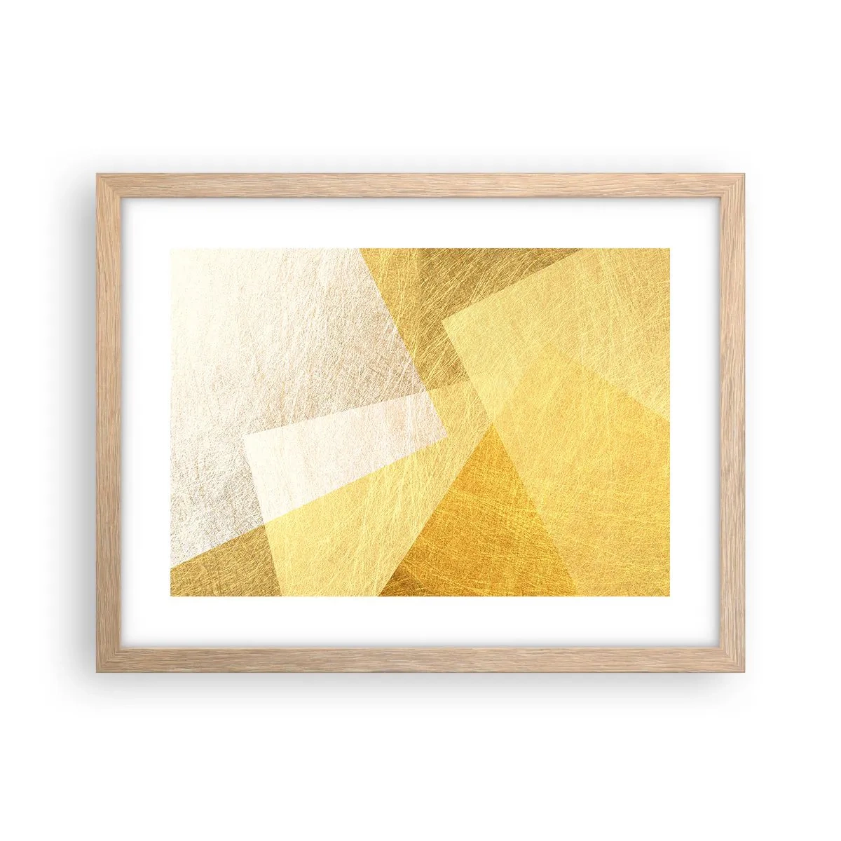 Poster in einem Rahmen aus heller Eiche - Geometriewetter - 40x30 cm