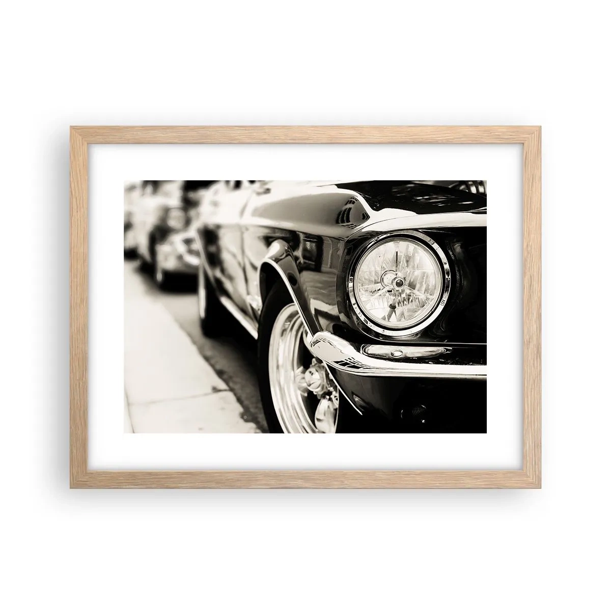Poster in einem Rahmen aus heller Eiche - Dauerhafter Glanz - 40x30 cm