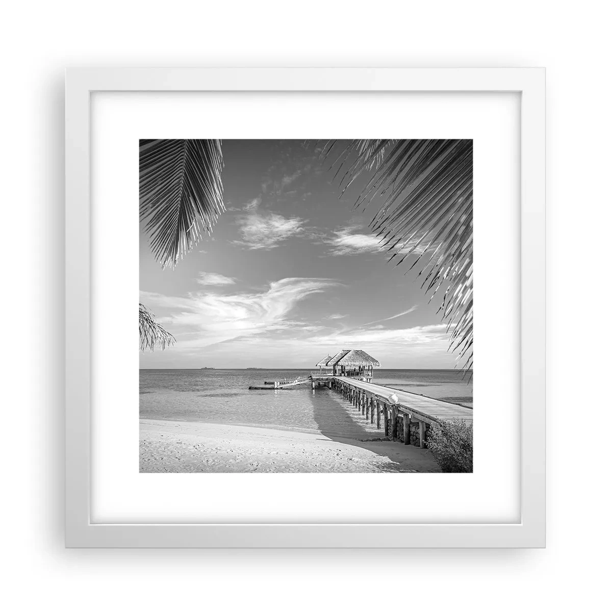 Poster in einem weißen Rahmen - Erinnerung oder Traum? - 30x30 cm