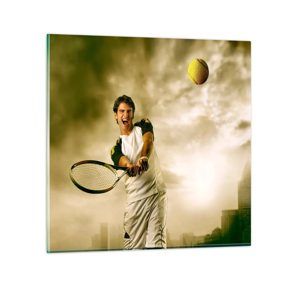 Glasbild - Bild auf glas - Energie und Freude - 30x30 cm