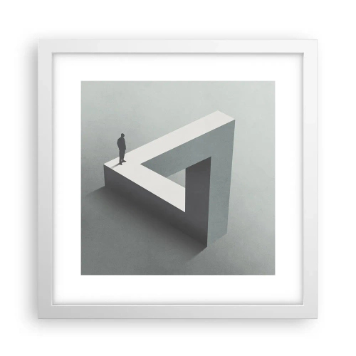 Poster in einem weißen Rahmen - Es ist also doch möglich - 30x30 cm