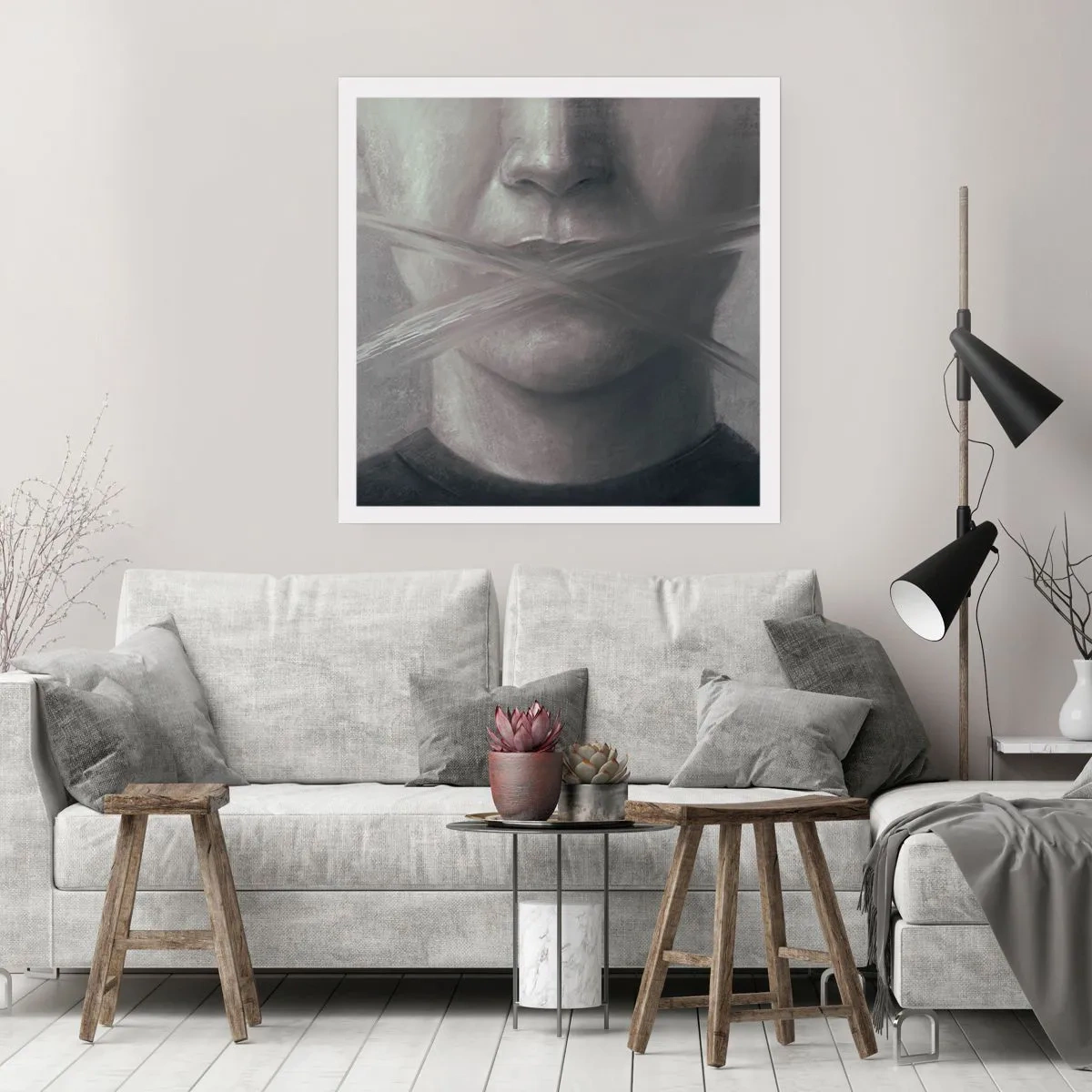 Poster - Ohne ein Wort - 30x30 cm