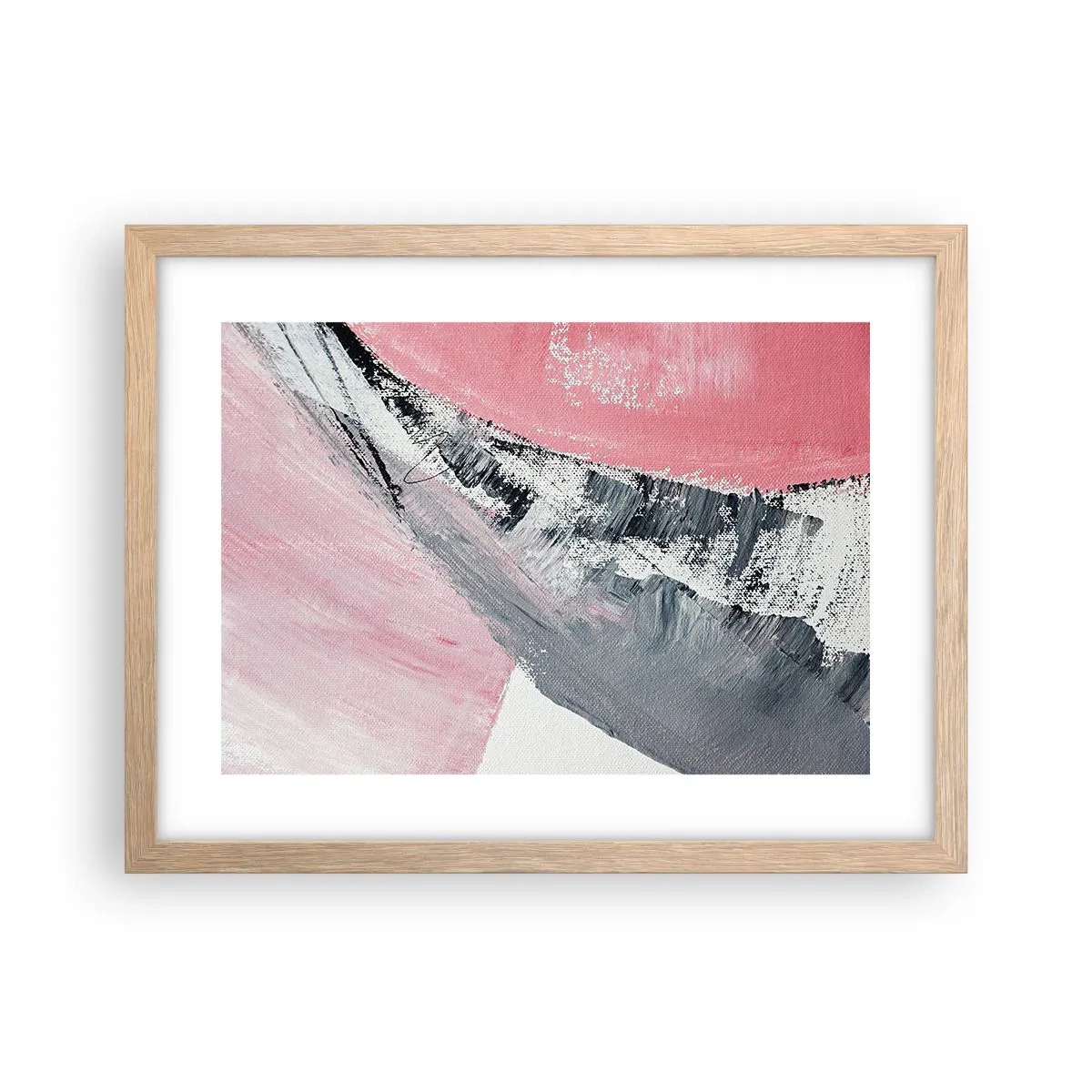 Poster in einem Rahmen aus heller Eiche - Passende Komposition - 40x30 cm
