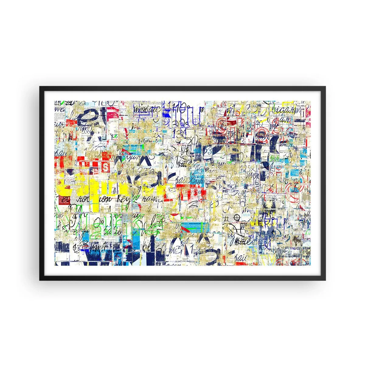 Poster in einem schwarzem Rahmen - Es freut einfach die Augen - 91x61 cm