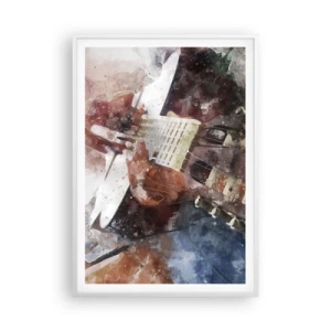 Poster in einem weißen Rahmen - Und was halten Sie davon? - 70x100 cm