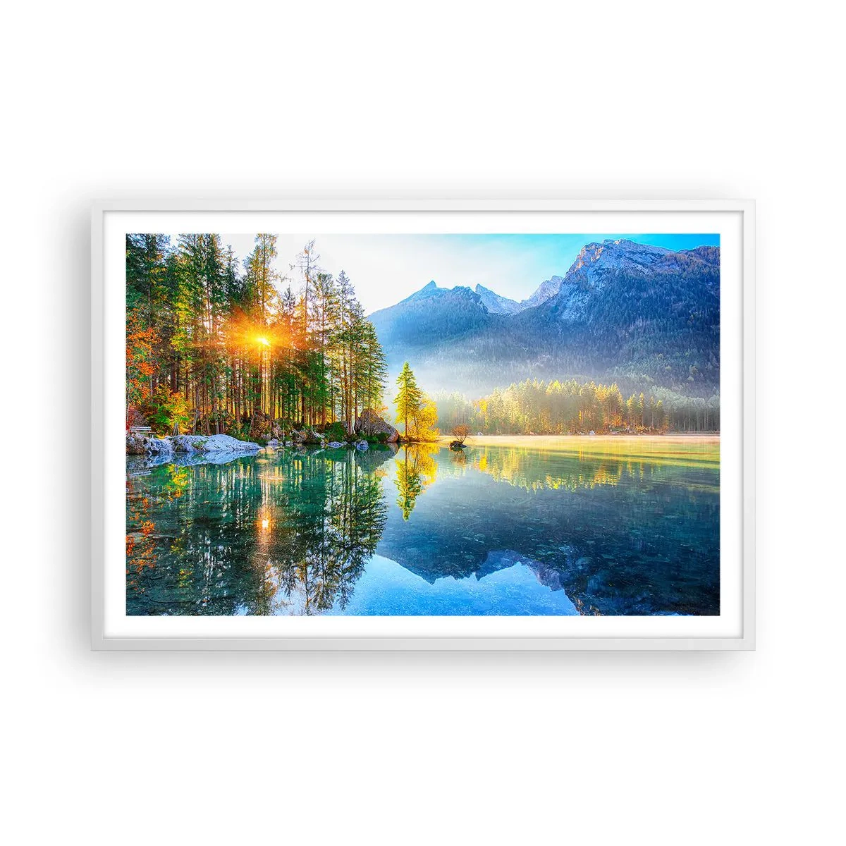 Poster in einem weißen Rahmen - Majestät und Süße - 91x61 cm