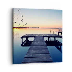 Bild auf Leinwand - Leinwandbild - Das war ein guter Tag - 30x30 cm