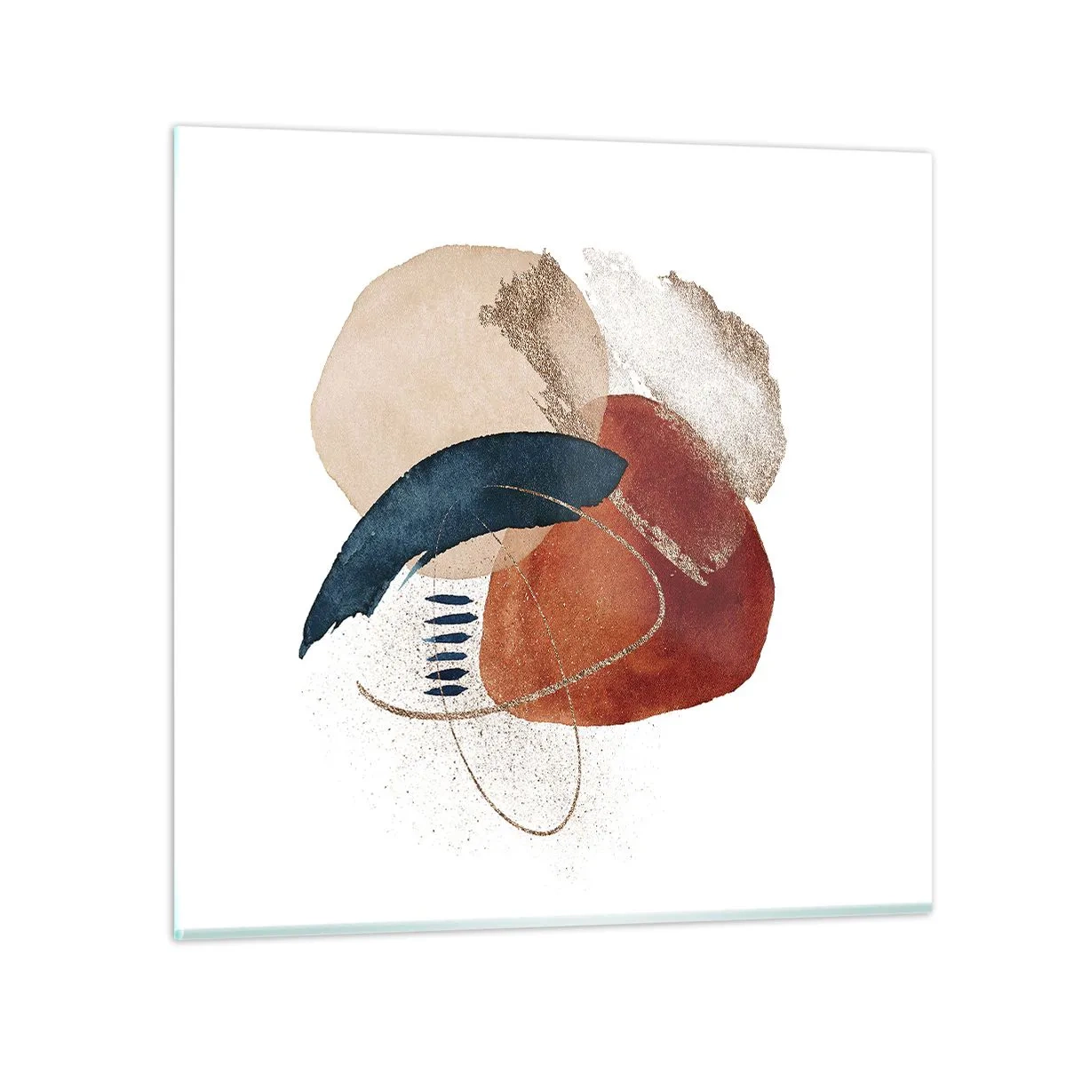 Glasbild - Bild auf glas - Ovale Komposition - 40x40 cm