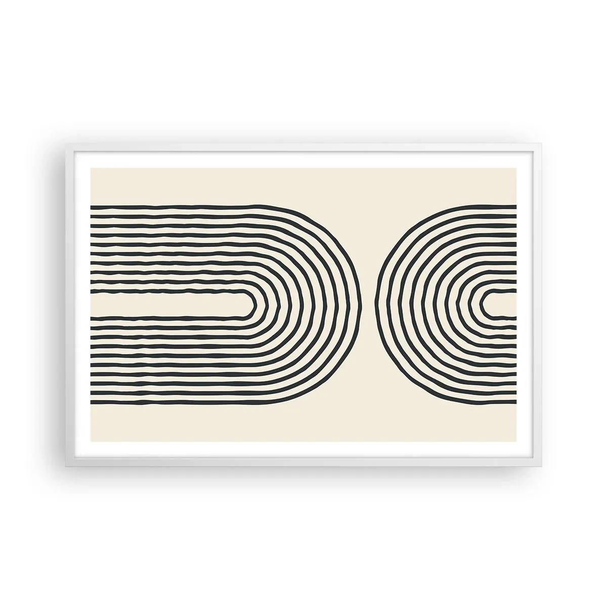 Poster in einem weißen Rahmen - In einem Moment ... - 91x61 cm