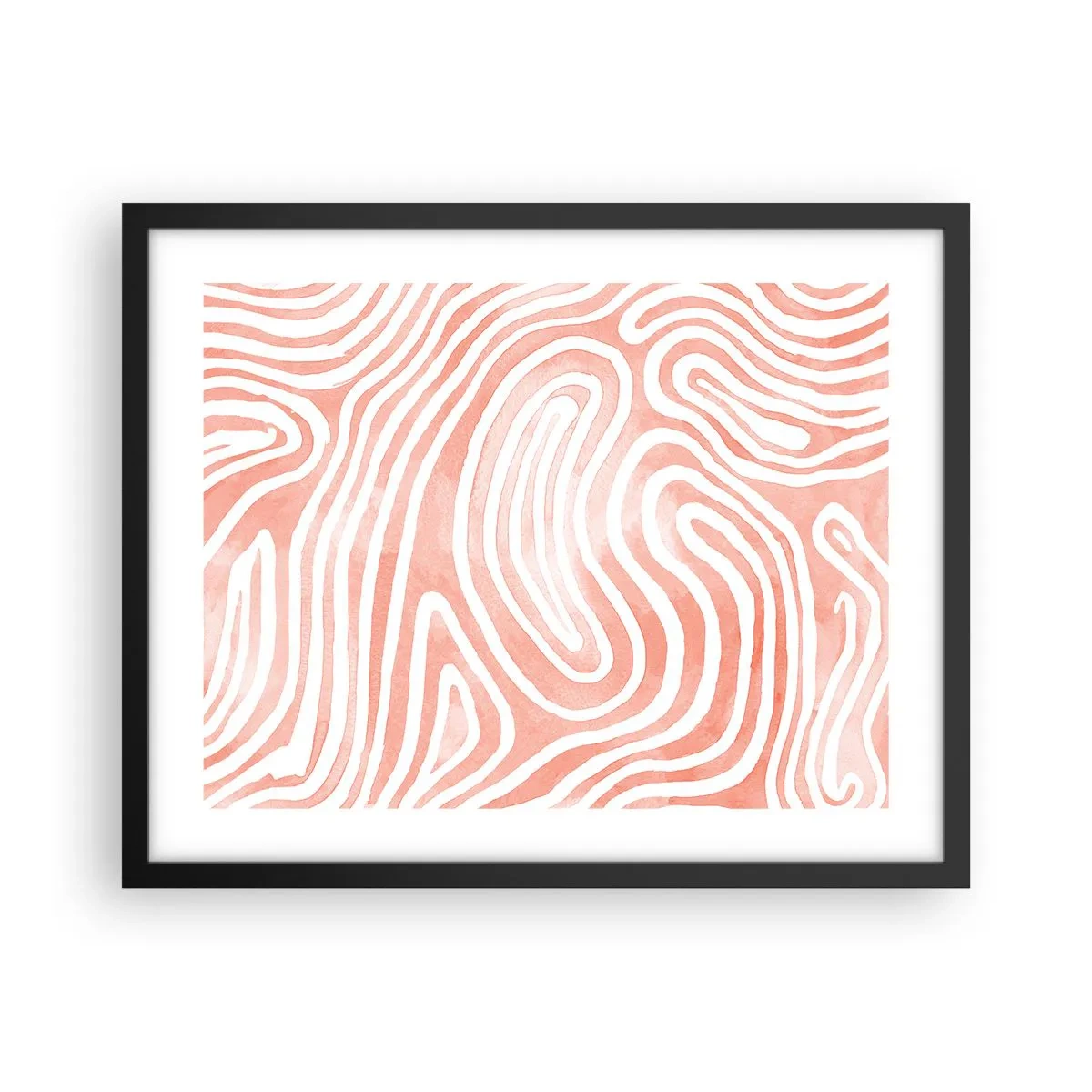 Poster in einem schwarzem Rahmen - Im Korallenlabyrinth - 50x40 cm