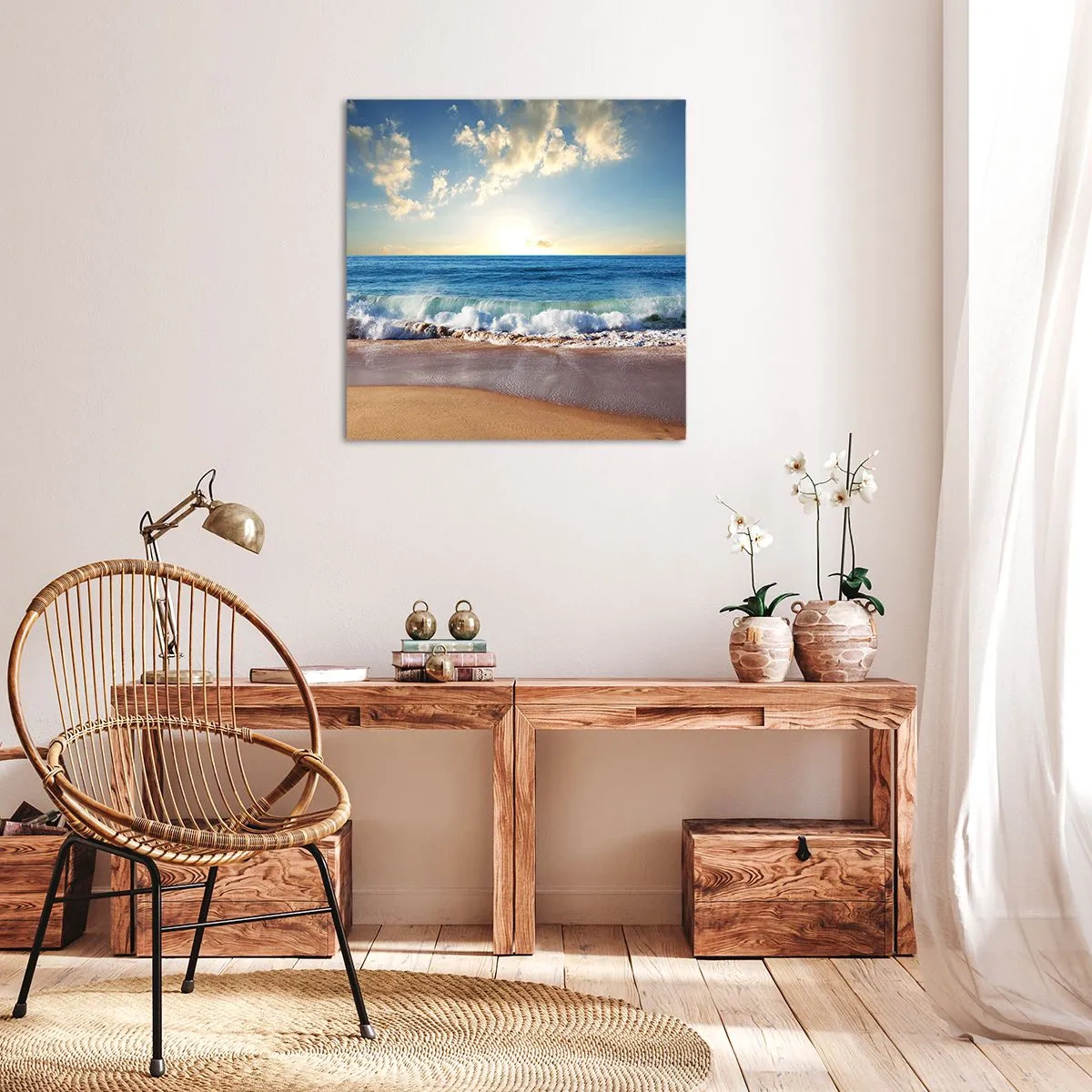 Bild auf Leinwand - Leinwandbild - Bewegung und Stille zugleich - 60x60 cm