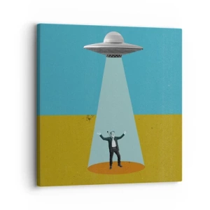 Bild auf Leinwand - Leinwandbild - Nahe Begegnung - 30x30 cm