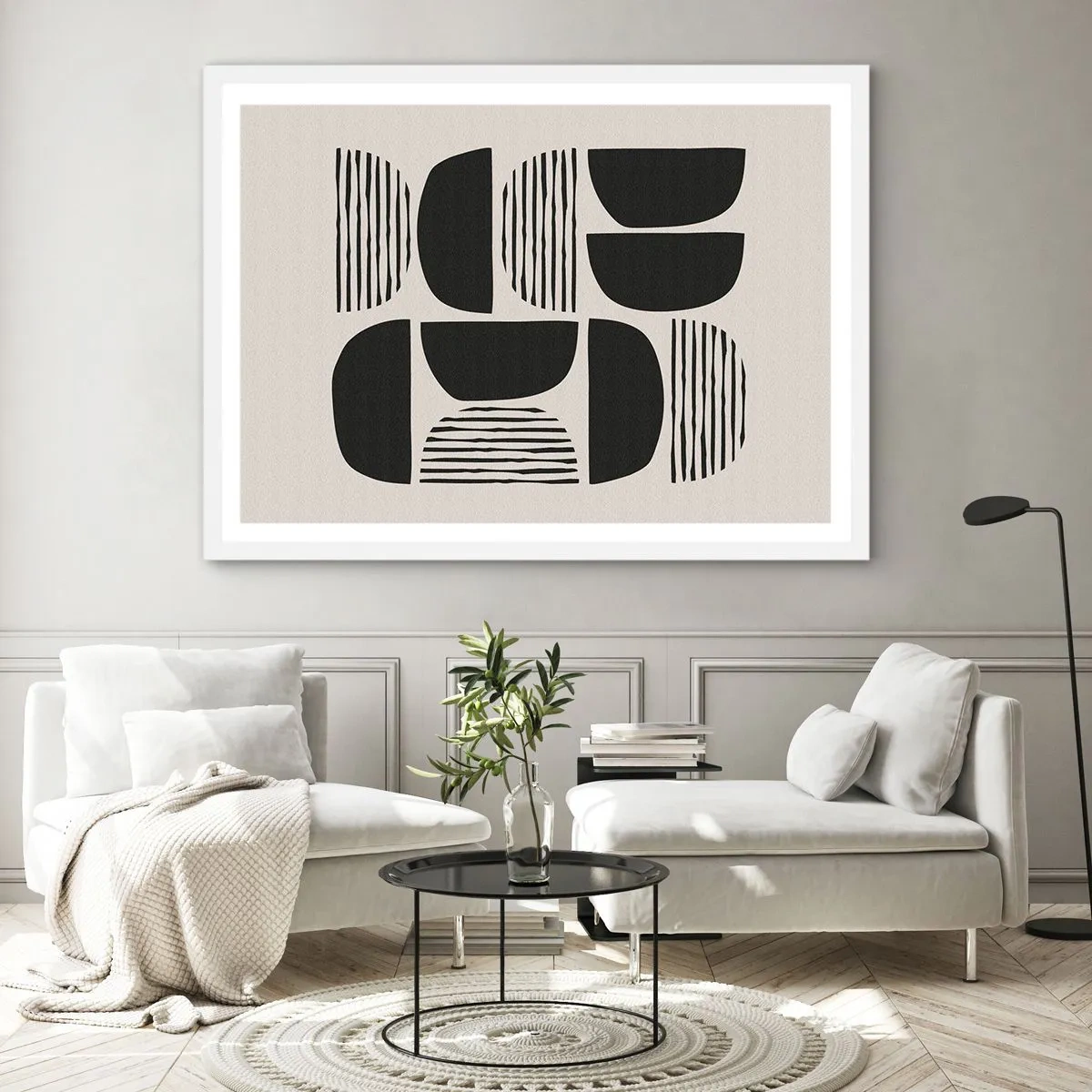 Poster in einem weißen Rahmen - Halbherzige Deals - 100x70 cm