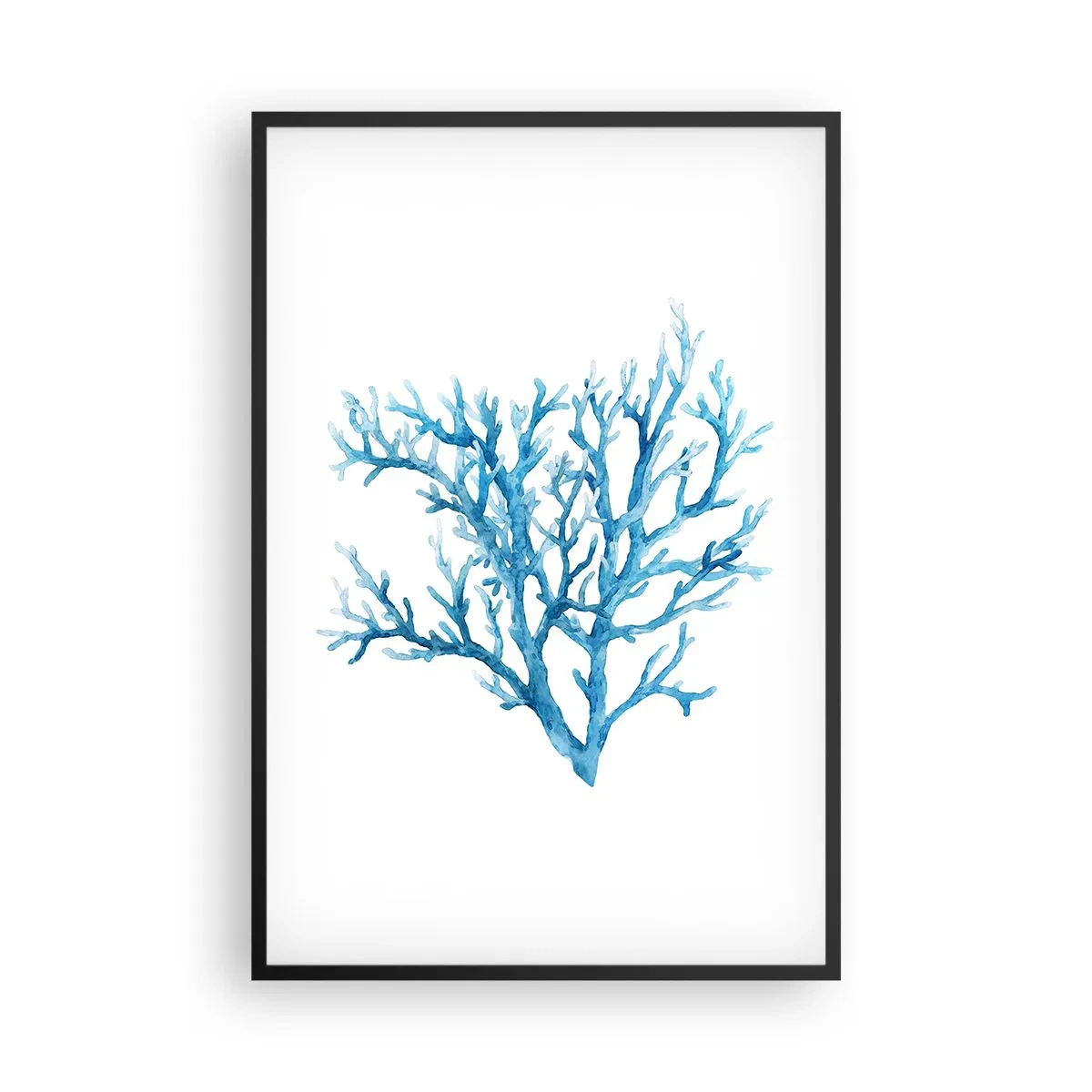 Poster in einem schwarzem Rahmen - Nautisches Filigran - 61x91 cm