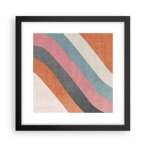 Poster in einem schwarzem Rahmen - Diagonale Komposition – Bewegung - 30x30 cm