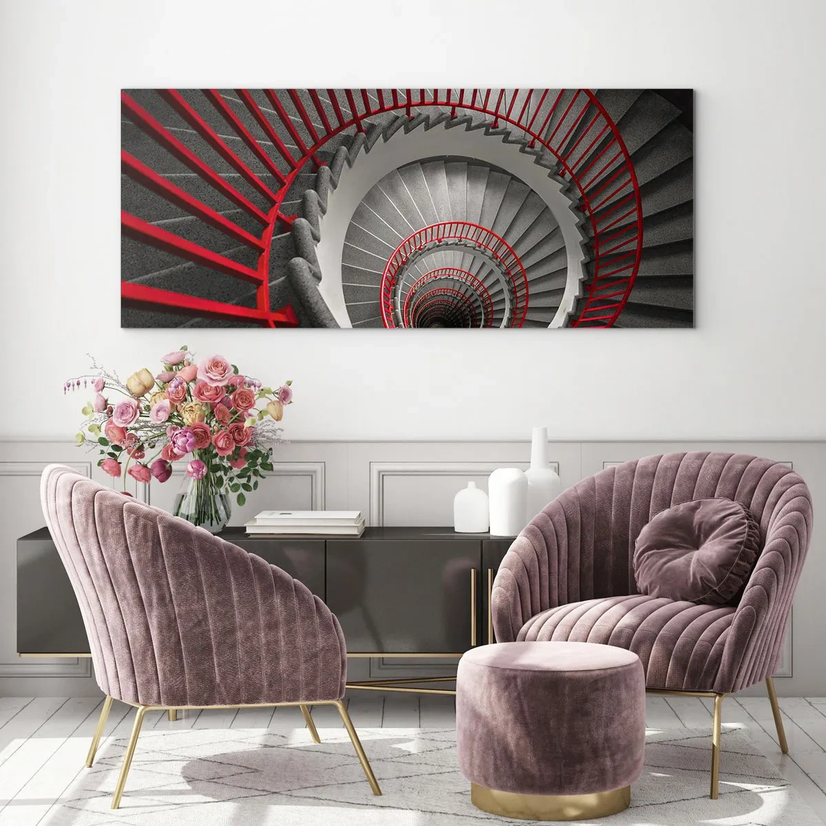 Glasbild - Bild auf glas - Architekturspaß - 100x40 cm