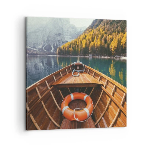 Bild auf Leinwand - Leinwandbild - Bergreise - 50x50 cm