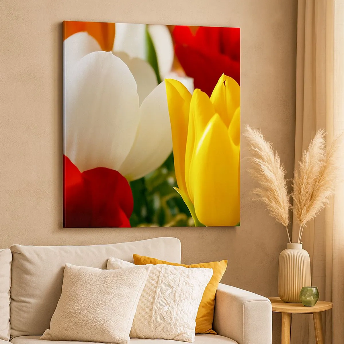 Bild auf Leinwand - Leinwandbild - Tulpenfieber - 30x30 cm