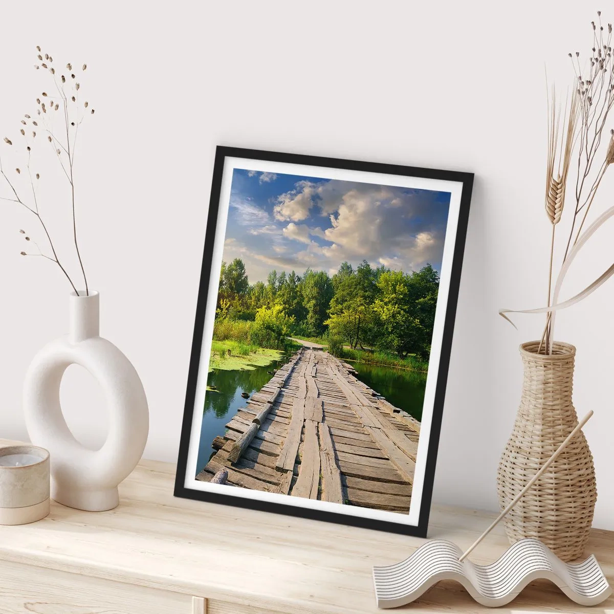 Poster in einem schwarzem Rahmen - Sommer, Sommer überall - 30x40 cm