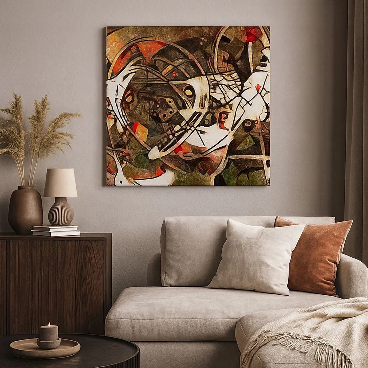 Bild auf Leinwand - Leinwandbild - Hören Sie den Verkehr? - 30x30 cm