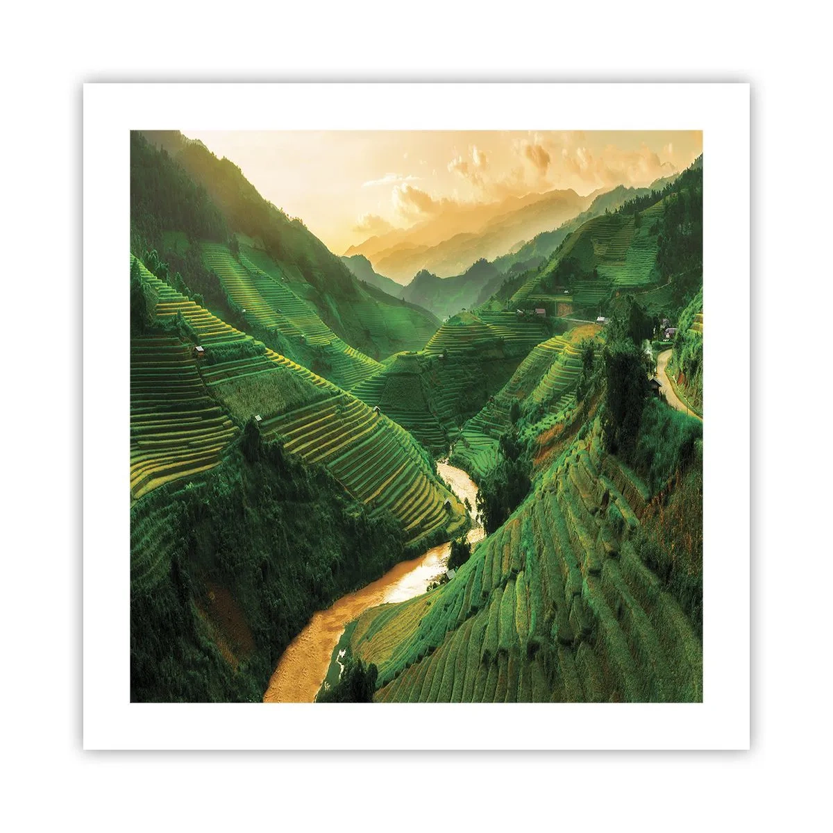 Poster - Vietnamesisches Tal - 50x50 cm