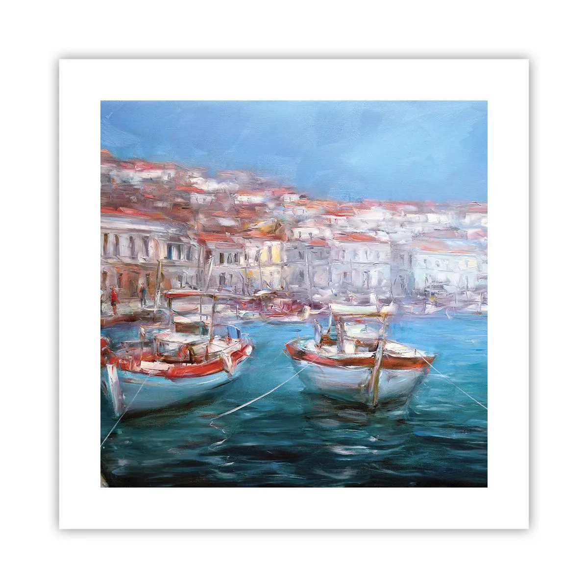 Poster - Italienische Bucht - 40x40 cm