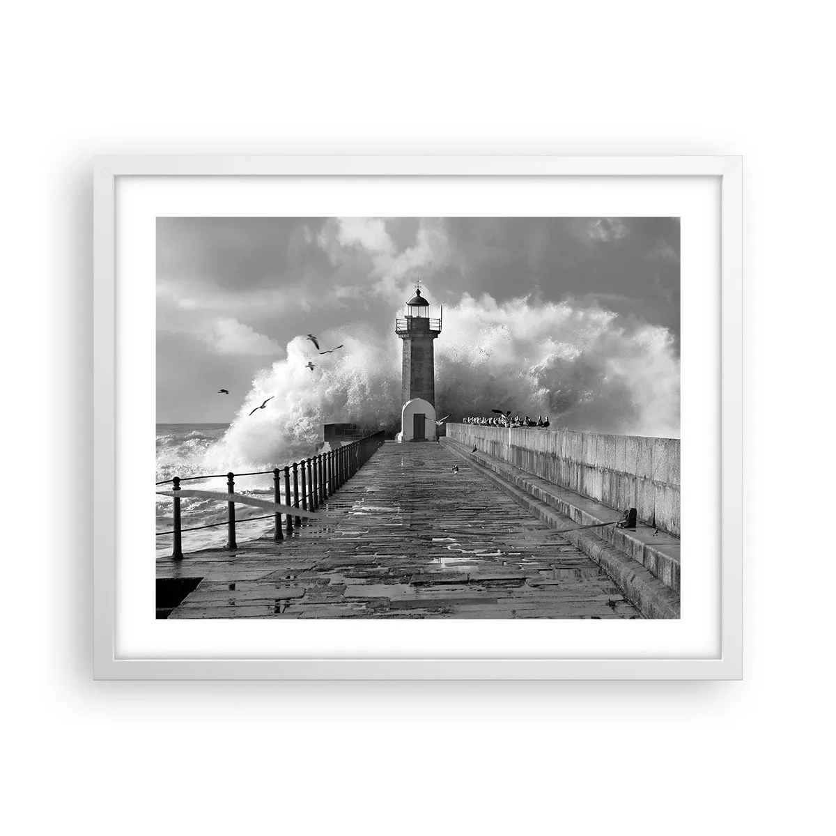 Poster in einem weißen Rahmen - Furchtlos - 50x40 cm