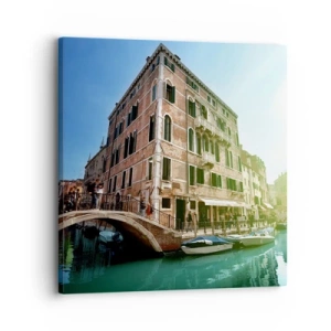Bild auf Leinwand - Leinwandbild - Venedig - Amore Mio - 30x30 cm