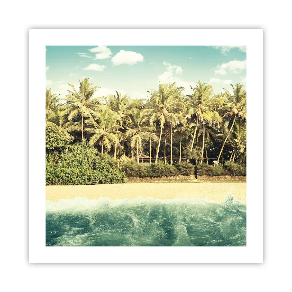 Poster - Wie wäre es hier? - 50x50 cm