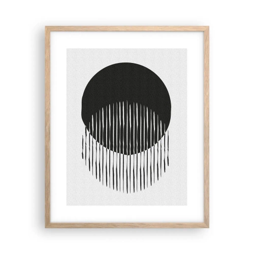 Poster in einem Rahmen aus heller Eiche - Sein Alter Ego - 40x50 cm
