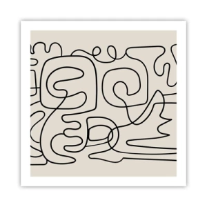 Poster - Folge der Spur - 60x60 cm