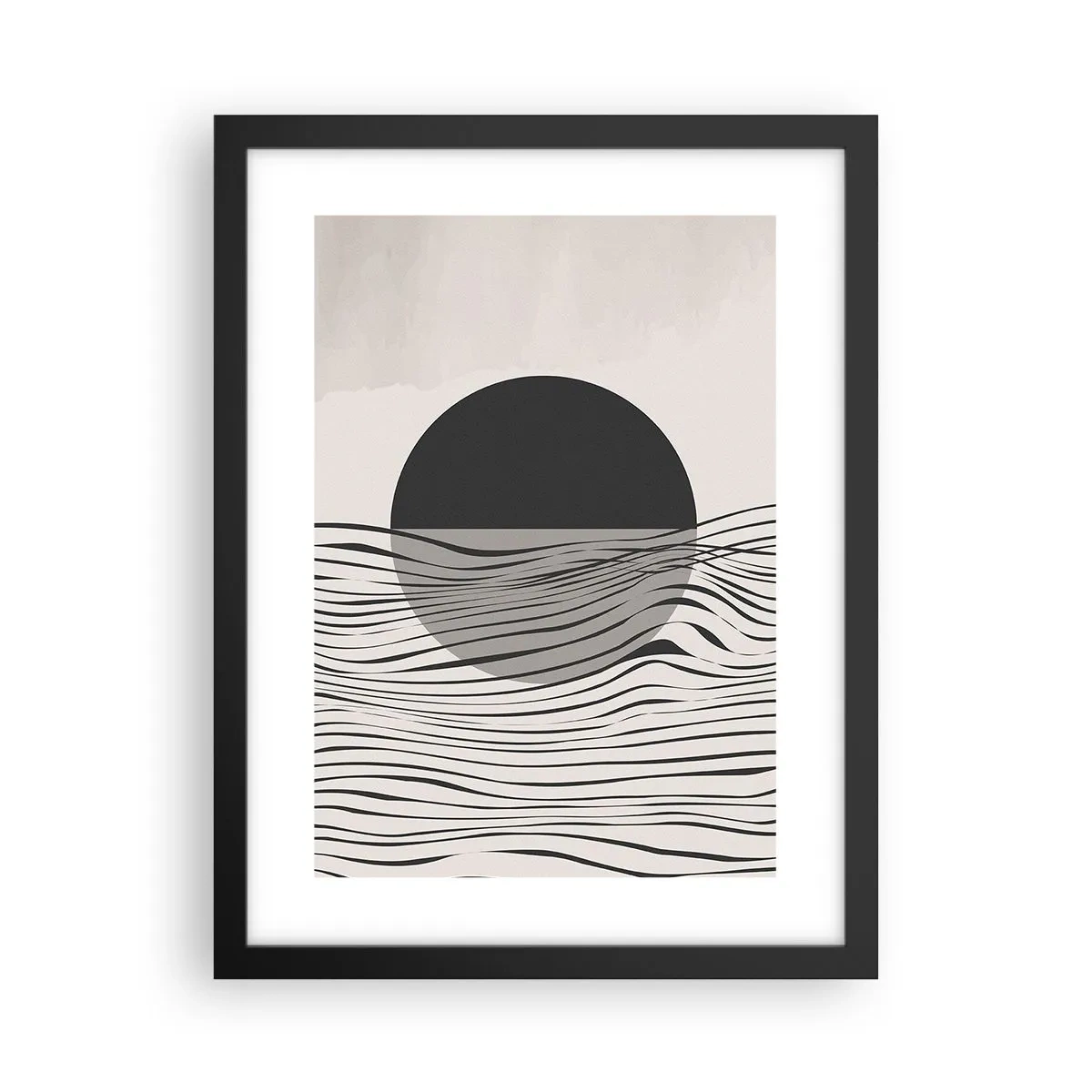 Poster in einem schwarzem Rahmen - Halbe Komposition - 30x40 cm